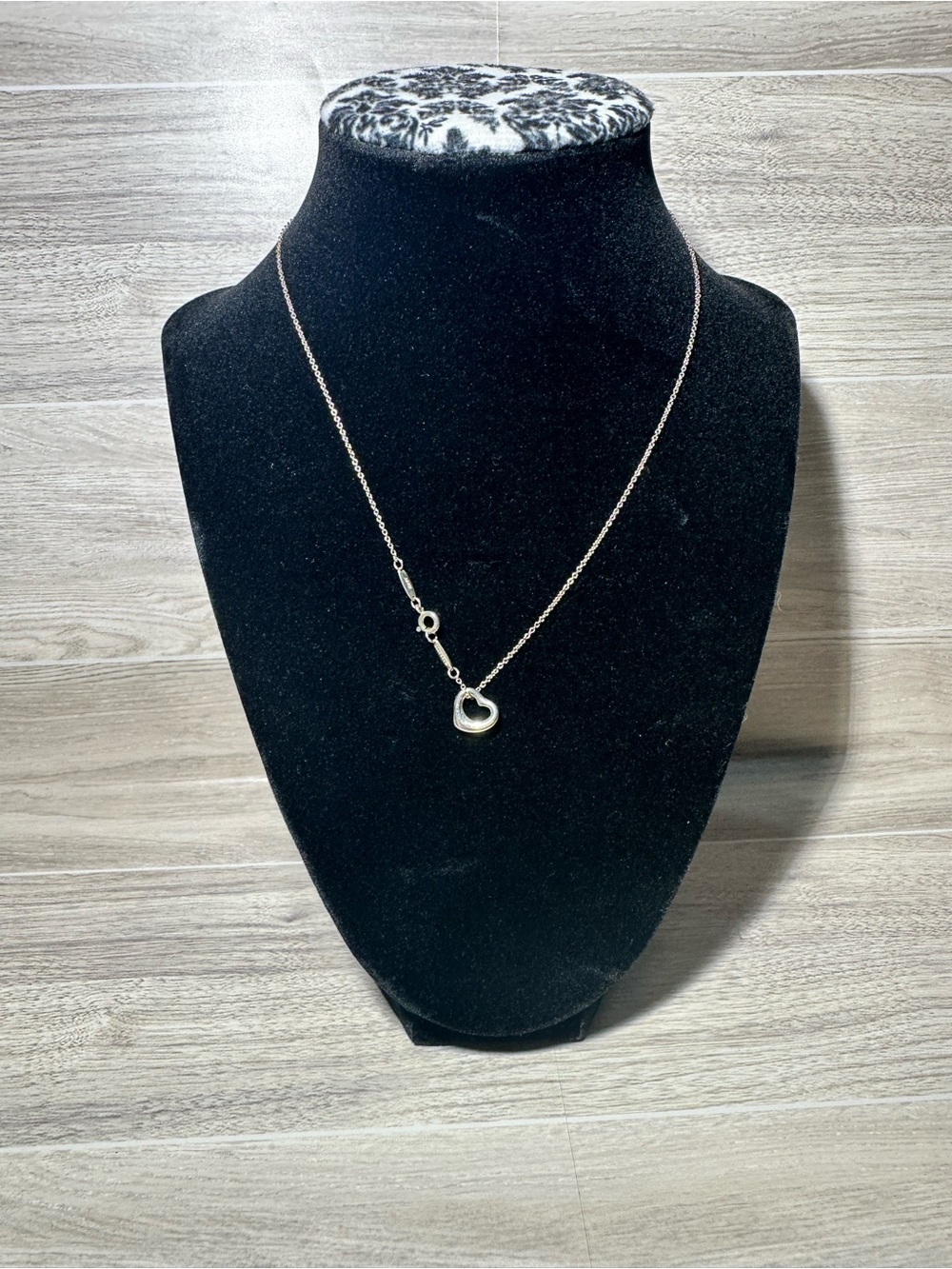Tiffany & Co. Silver Open Heart Necklace